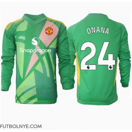 Camiseta Manchester United Andre Onana #24 Portero Tercera Equipación 2024-25 manga larga